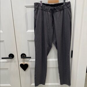 Lululemon Athletica Gray Track Pants Relaxed Fit Joggers
